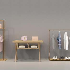 现代衣架3D模型下载